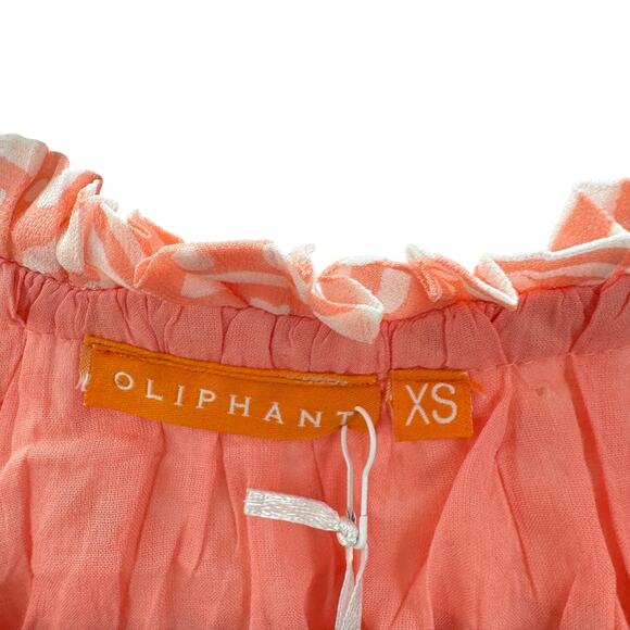 Oliphant Dress Flirty Long Balloon Sleeve Short‎ Bali Pink Women's Size XS NWT - Picture 4 of 9